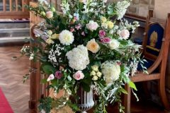Susie & Josh, church flowers