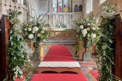 Susie & Josh, Church wedding flowers