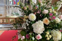 Susie & Josh, Church flower urn