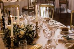 Livi &James, wedding table florals & candles
