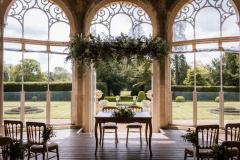 Livi & James, floating foliage, ceremony decor