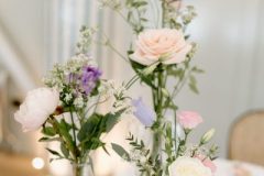 J&M wedding table flowers