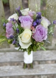 Bride's lavender, rose & herb bouquet