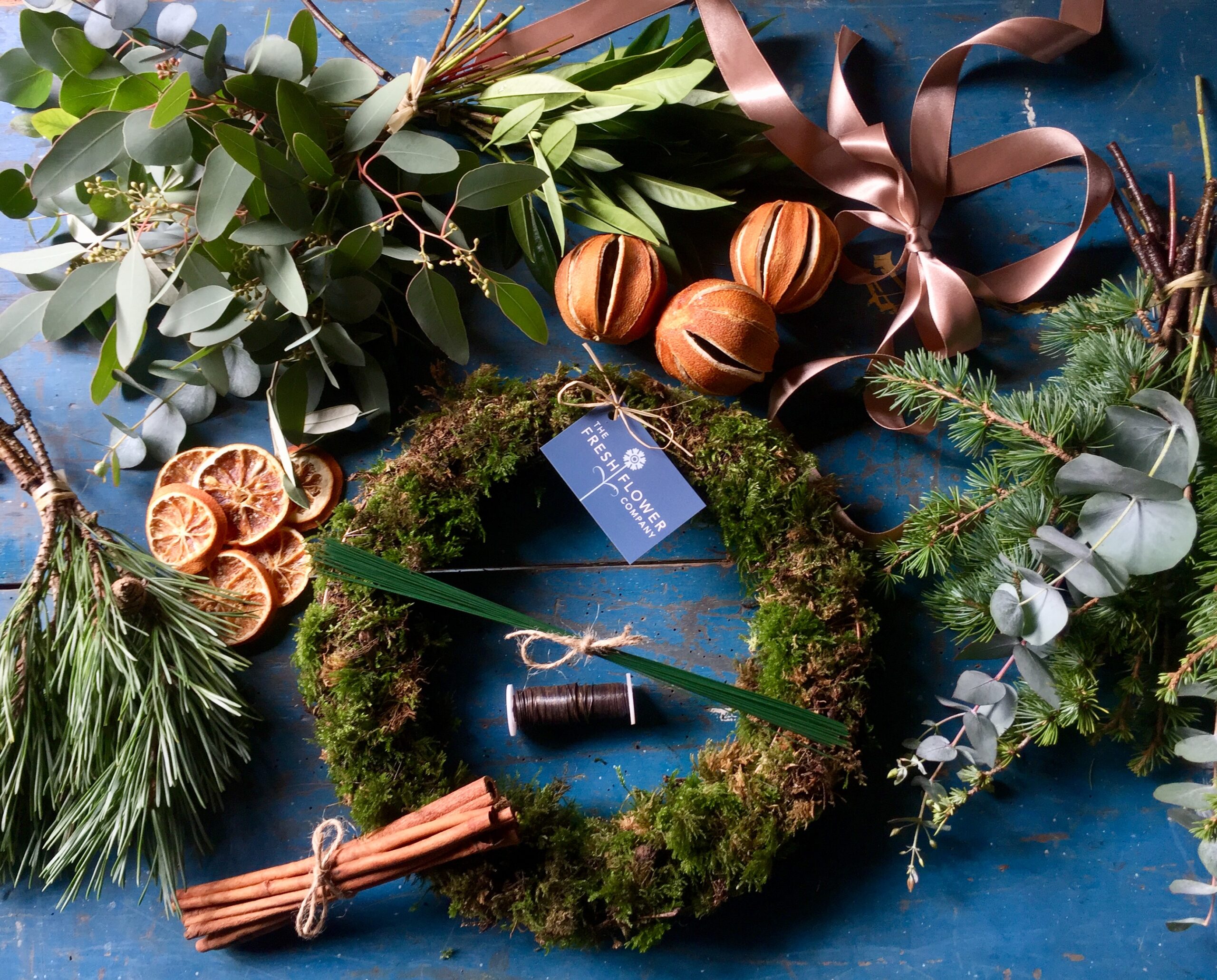 Christmas-wreath-making-kit - Beautiful flowers, naturally styled for all occasions.