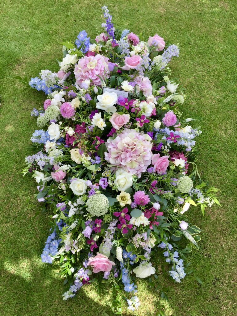 Coffin flowers